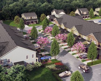A rendering for Arboretum at Farmingville.