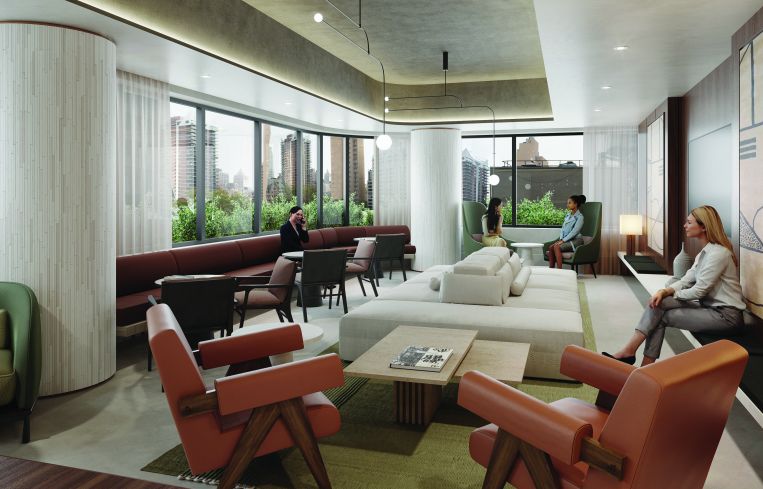 Fogarty Finger is designing the amenity floor in a midcentury style.
