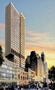 A rendering of 255 West 34th Street. 