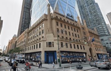 A Hearst Tower storefront at 949 Eighth Avenue where a Panera Bread will soon open.