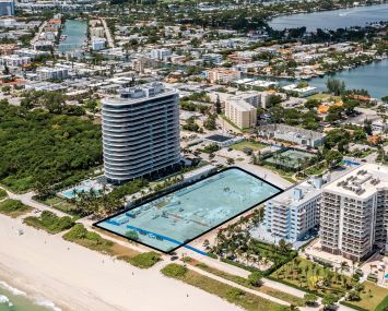 Champlain Towers South site in Surfside, Fla.