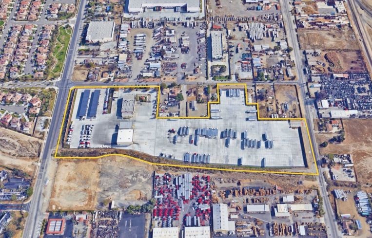 The trucking facility includes 32,458 square feet at 8566 Pecan Avenue in the city of Rancho Cucamonga.