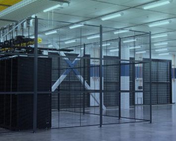 Inside one of NTT's data centers.