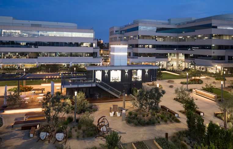 The four buildings are at 17875-17877 Von Karman Avenue and 17838 and 17872 Gillette Avenue in the Orange County Airport Area submarket.