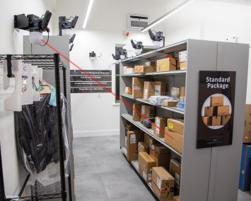 Position Imaging's technology includes lasers.