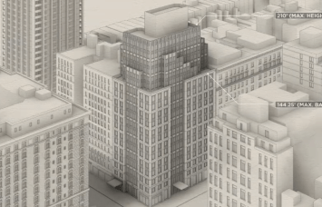 Daniel Kaplan, senior partner at FXCollaborative Architects, presented their proposal for the residential building that could replace the West-Park Presbyterian Church on the Upper West Side during a June 14, 2022 LPC hearing.