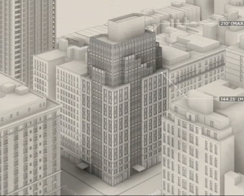 Daniel Kaplan, senior partner at FXCollaborative Architects, presented their proposal for the residential building that could replace the West-Park Presbyterian Church on the Upper West Side during a June 14, 2022 LPC hearing.