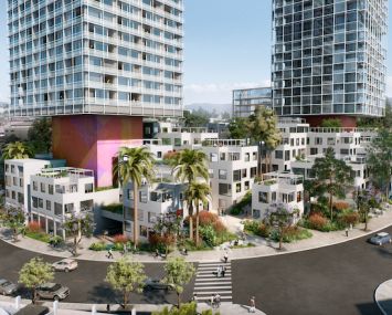 The development, named 1111 Sunset for its address, will include the first skyscrapers in the area between Downtown L.A. and Dodger Stadium.
