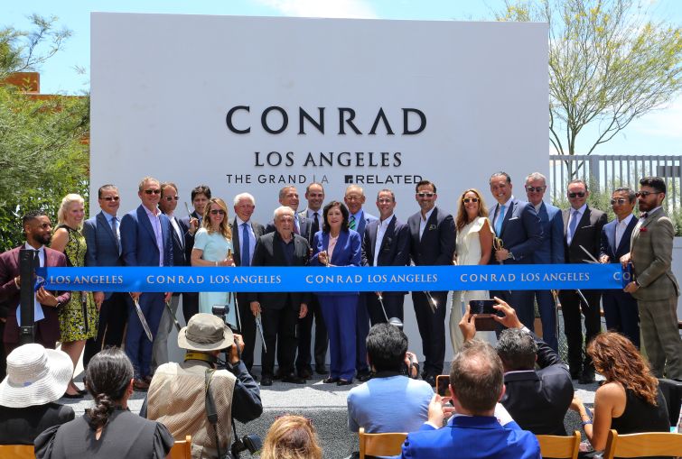 Related Companies was joined by Supervisor Hilda L. Solis, Mayor Eric Garcetti, Councilman Kevin de León, architect Frank Gehry and more at a ribbon cutting ceremony.