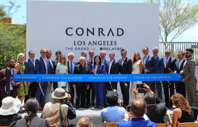 Related Companies was joined by Supervisor Hilda L. Solis, Mayor Eric Garcetti, Councilman Kevin de León, architect Frank Gehry and more at a ribbon cutting ceremony.