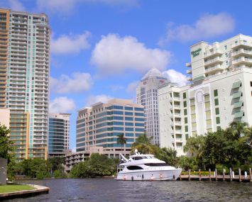 High-rise buildings in Fort Lauderdale.