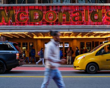 Two years after leaving Broadway McDonald's is coming back to Times Square.