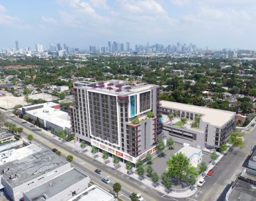 Renderings of Fourteen Allapattah Residences at 1470 NW 36th Street in Miami.