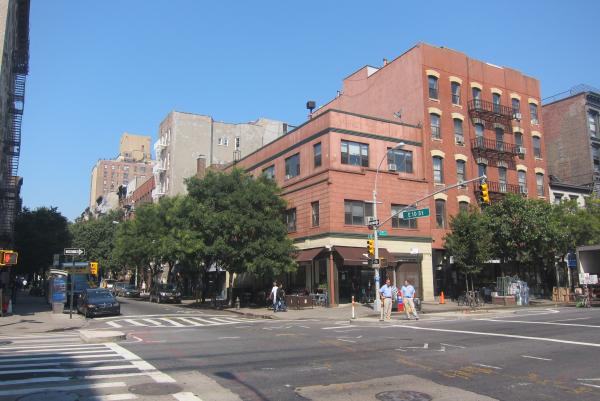 The short red brick building at 163 First Avenue.