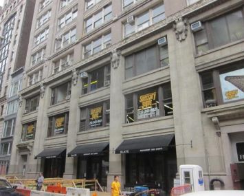 The base of 54 West 21st Street.