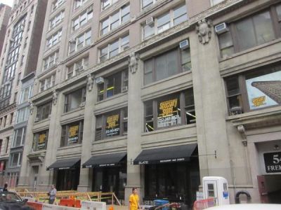 The base of 54 West 21st Street.