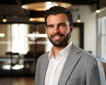 Nick LiVigne, a director at Incendium Consulting, at 1230 Avenue of the Americas this August.