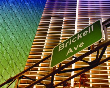 Brickell Avenue road sign in Downtown Miami, Florida. (Photo by: Gagliardi Giovanni /REDA&CO/Universal Images Group via Getty Images)