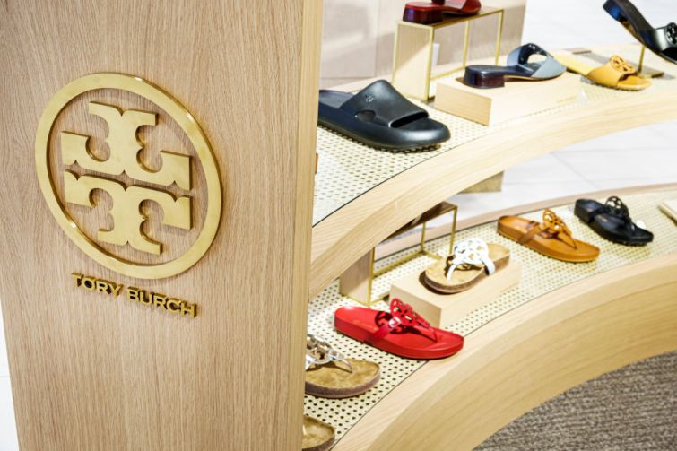 Tory Burch display in store