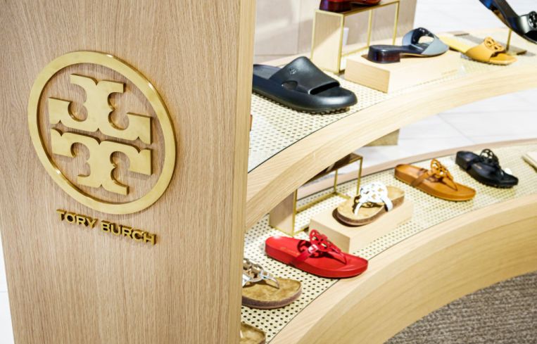 Tory Burch display in store
