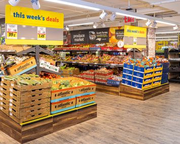 The interior of the South Harlem Lidl location.