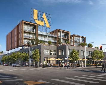 The 6.4-acre campus spans two city blocks and is one of the largest development sites in Hollywood.