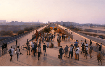 The 11th Street Bridge Park.