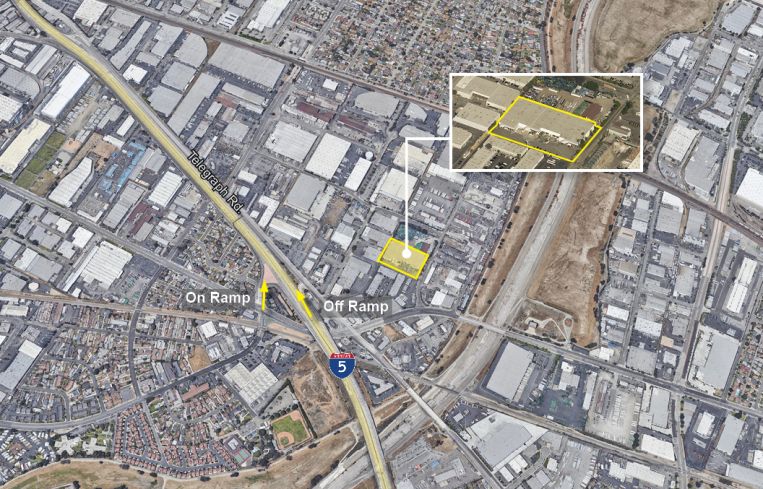 The 82,200-square-foot industrial building on 3.1 acres at 1719 Chapin Road in Montebello, Calif., in Los Angeles County.