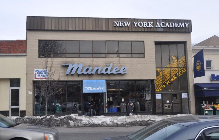 The two-story Bayside, Queens building at 42-19 Bell Boulevard.