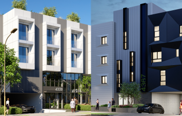 The development calls for two four-story structures at 4339 and 4367 Berryman Avenue.