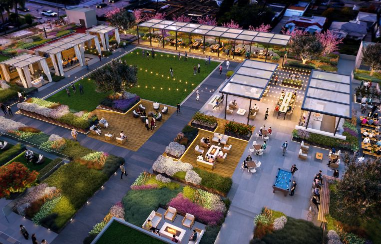 Lumen is a shimmering 550,000-square-foot, glass-like edifice with far-reaching, resort-style amenities.