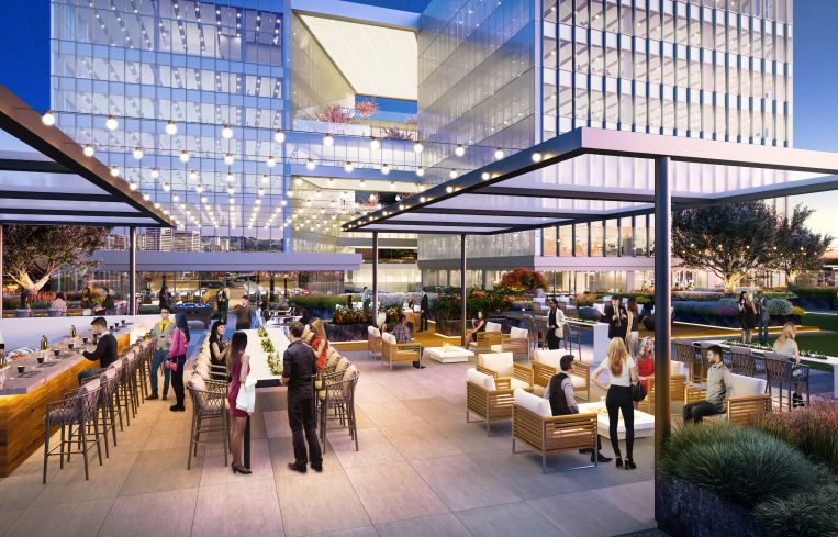 Lumen is a shimmering 550,000-square-foot, glass-like edifice with far-reaching, resort-style amenities.