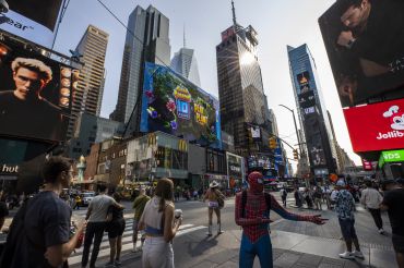 A general view of the Times Square in New York City, United States on Sept. 16, 2022.