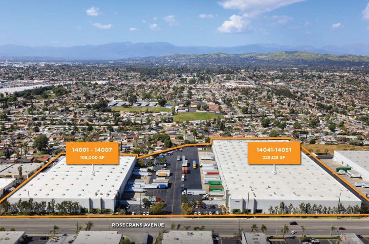The property is on more than 14 acres at 14001-14007 and 14041-14051 Rosecrans Avenue in the small city of La Mirada, where the industrial vacancy rate is at 0.6 percent.