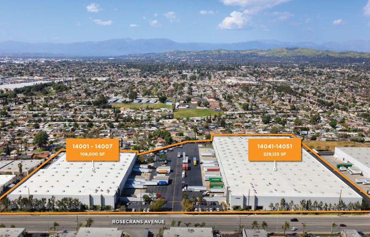 The property is on more than 14 acres at 14001-14007 and 14041-14051 Rosecrans Avenue in the small city of La Mirada, where the industrial vacancy rate is at 0.6 percent.