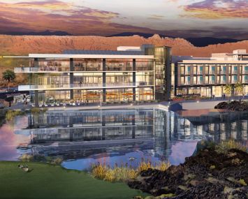 A rendering for the planned Black Desert Resort Project in Ivins, Utah.