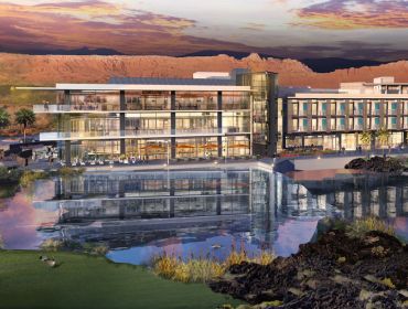 A rendering for the planned Black Desert Resort Project in Ivins, Utah. 