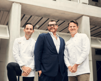 Major Food Group founders: Mario Carbone, Jeff Zalaznick, and Rich Torrisi.