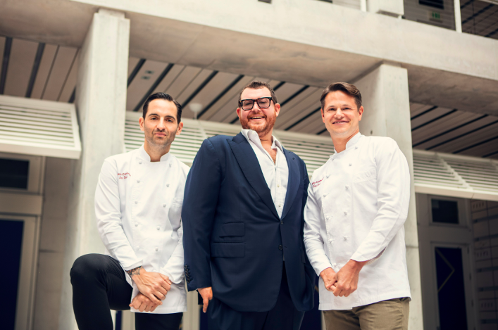 Major Food Group founders: Mario Carbone, Jeff Zalaznick, and Rich Torrisi.