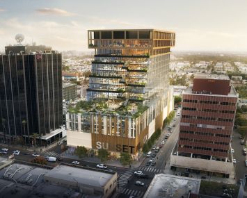 The Gensler-designed development at the intersection with Wilcox Avenue will rise 275 feet.