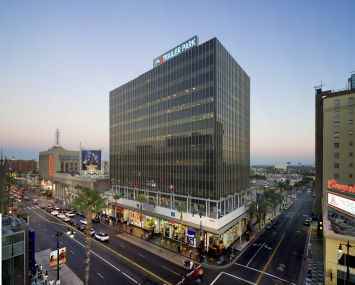 The office building at 6922 Hollywood Boulevard is known for the Trailer Park logo on top signifying Trailer Park Group’s 103,000-square-foot lease.