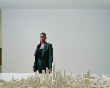 Nailah Flake-Brown at Brookfield's 250 Vesey Street offices.