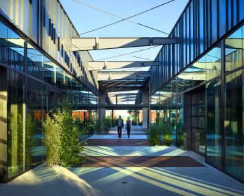 THE 102,000-SQUARE-FOOT BUILDING AT 2030 EAST MAPLE AVENUE.