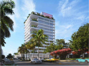 Rendering of proposed renovations to 407 Lincoln Road 