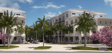 A rendering for the planned Central Parkway Lofts project in Stuart, Fla. 