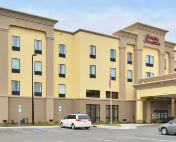 The 86-key Hampton Inn & Suites in Shelby, N.C was one of the CMBS properties auctioned off in the third quarter. 