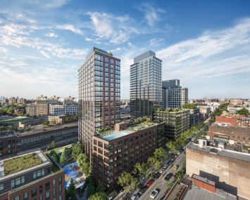 595 Dean Street's two towers will contain nearly 800 apartments, along with a massive Chelsea Piers gym.