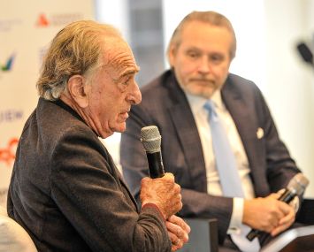 Harry Macklowe (left) and Bob Knakal (right) at Commercial Observer's State of CRE.