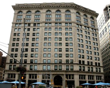 A 14-story office building in Manhattan.