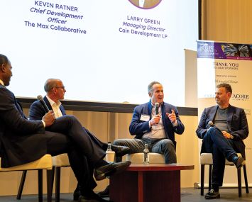 From left, Cedric Bobo of Project Destined, Larry Green of Cain International, Chris Meany of Wilson Meany, and Kevin Ratner of the Max Collective.